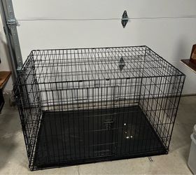 48-Inch Extra Large Folding Metal Dog Crate – Double Door with Tray