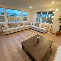 Ashley Furniture Sofa Sectional Beige Modern