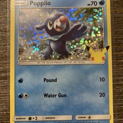 Popplio Holo McDonald’s Pokémon 25th Anniversary