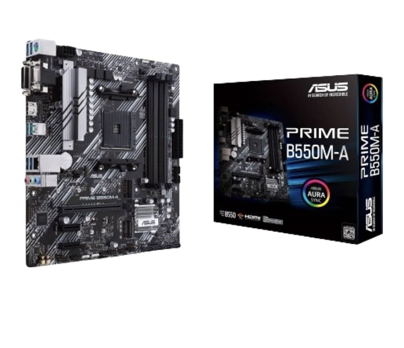ASUS Prime B550M-A WiFi II AMD Micro ATX Motherboard with PCIe 4.0