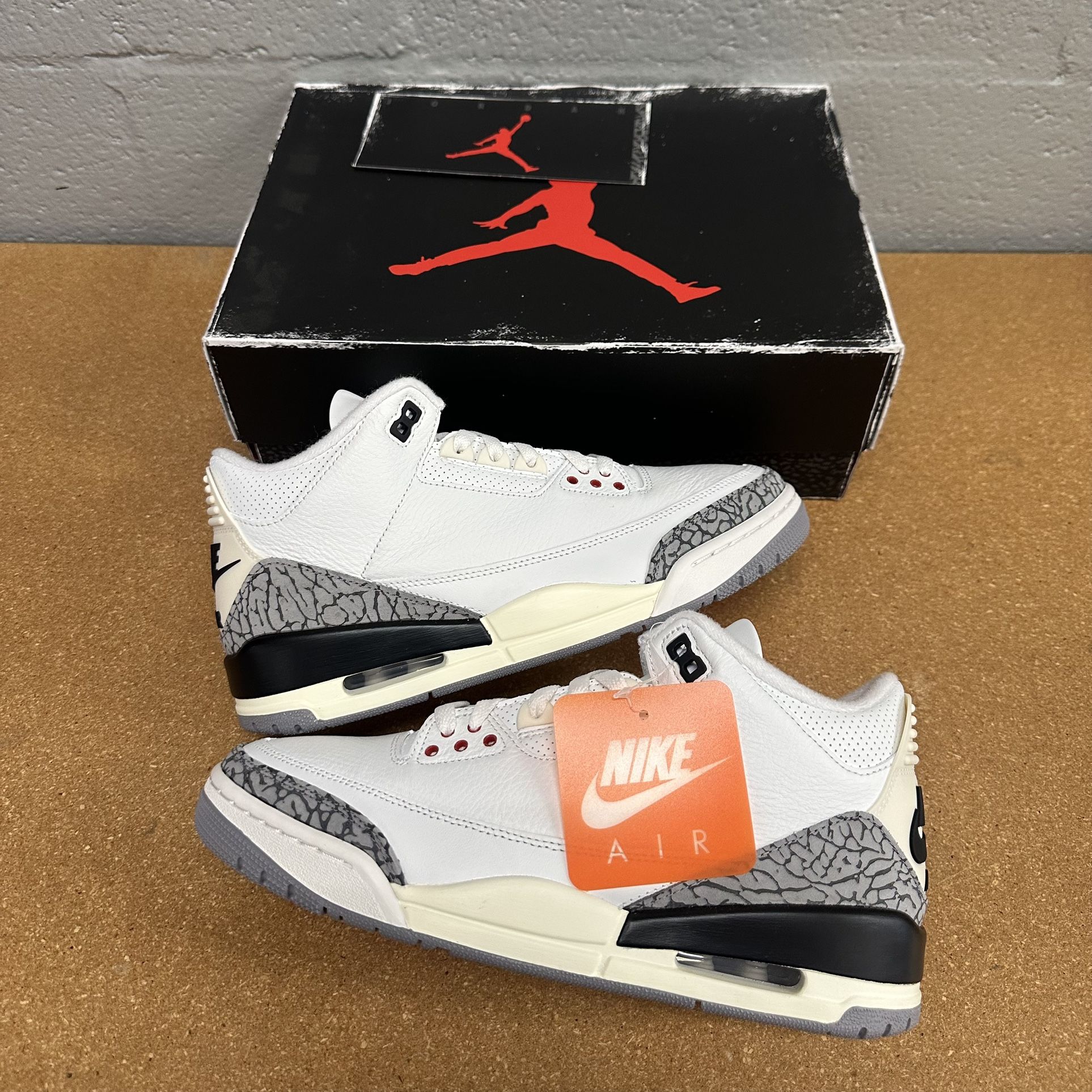 Jordan 3 White Cement Reimagined (size 9 & 12.5)