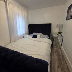 Queen Bed with  Memory Foam Mattress