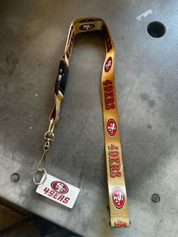 San Francisco 49ers gold lanyard
