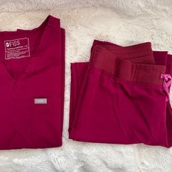 Figs Scrub Set XS/S Pink