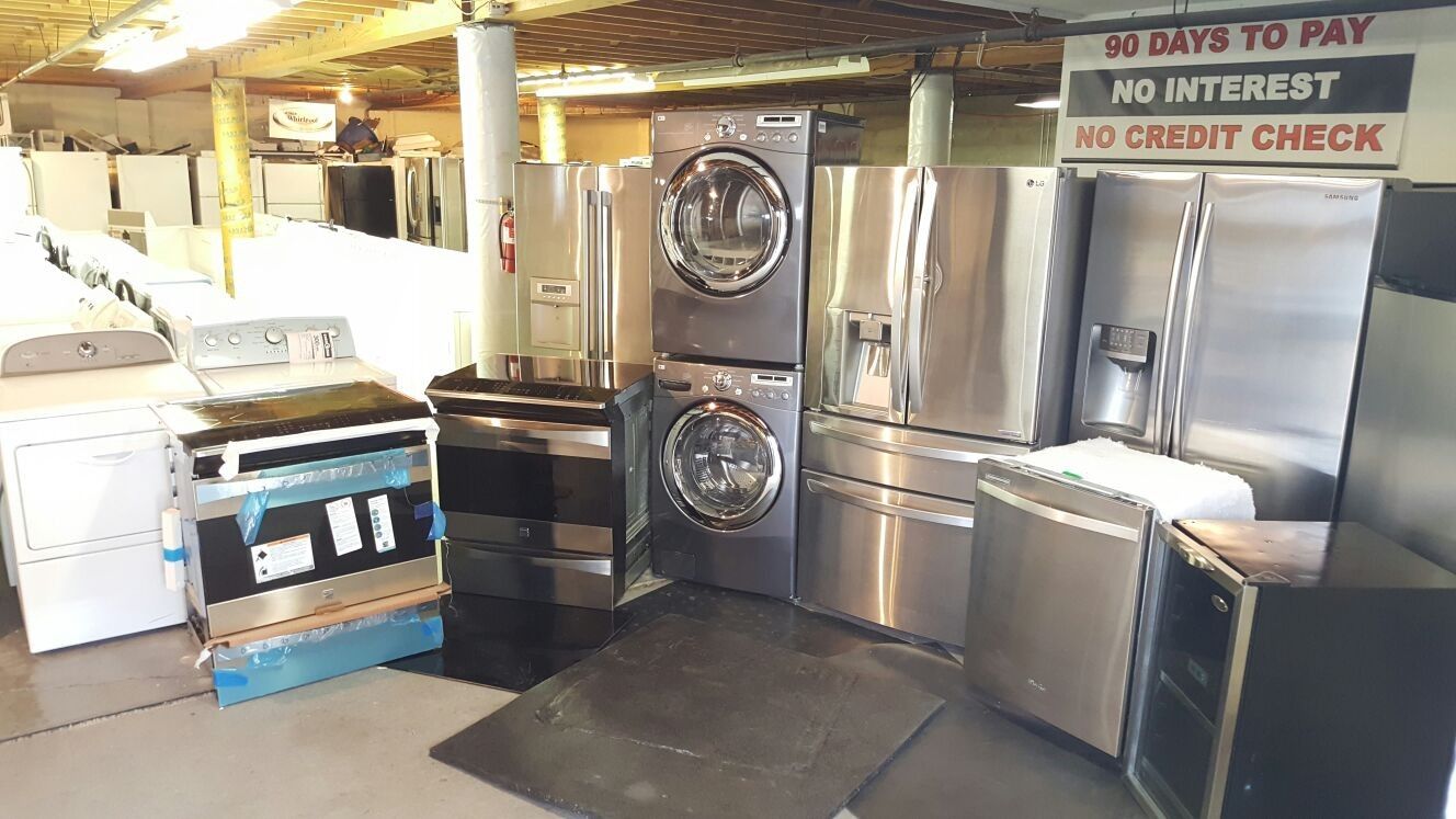 Huge Sale Land Lord Special Store Full Nice Certified Gently Used Washer Dryer Refrigerator Oven Stove Stackable KENMORE LG FRIGIDAIRE AMANA GE BOSH 
