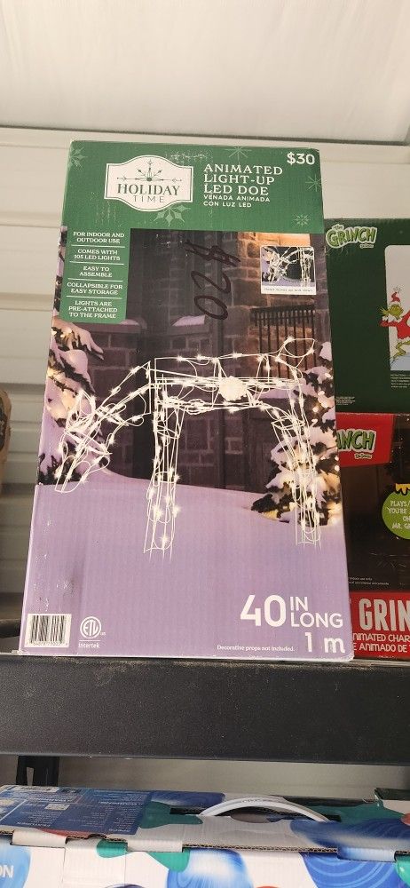 NEW Animated Light-Up LED Reindeer - Holiday Decoration π