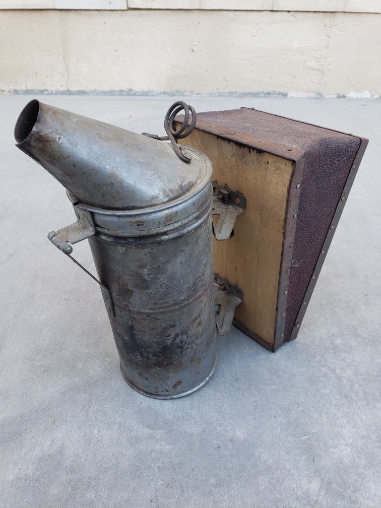 Antique Woodman Bee-Ware Bee Hive Smoker Tool