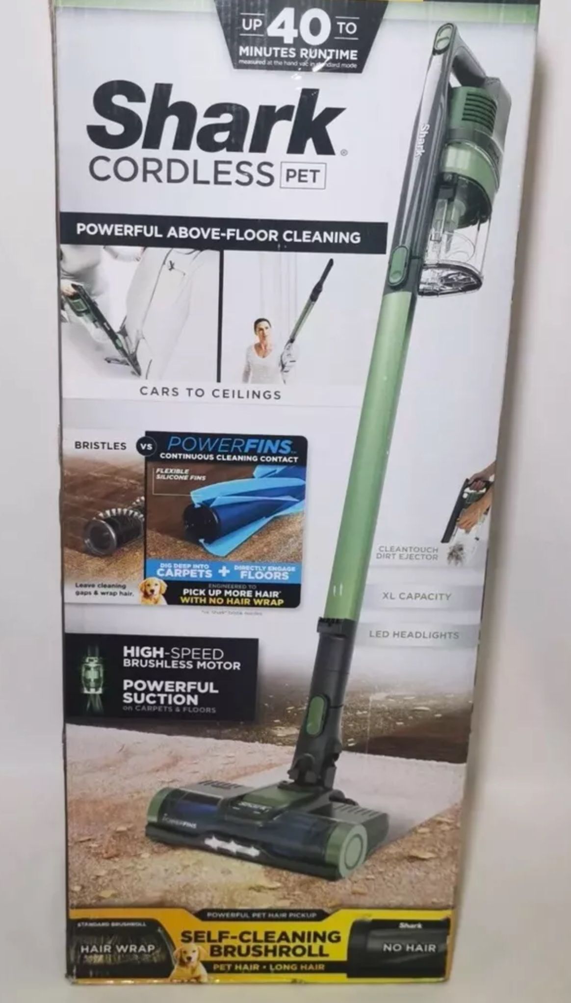 🎁 $180 Shark Pet Cordless Stick Vacuum with Powerful and Self-Cleaning Brush👍great conditions /J508