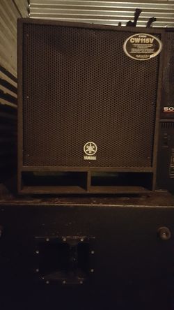 YAMAHA 15 SUBWOOFER. PAIR. $600