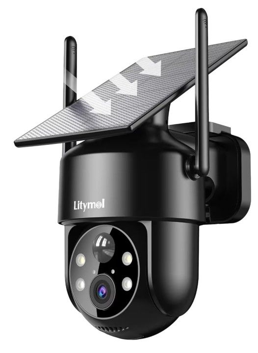 CAMARA DE SEGURIDAD SOLAR 2K CON VISTA 360°/2K SOLAR-POWERED 360° SECURITY CAMERA