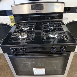 New Amana Apartment Size 30" Wide Stainless Steel Gas Stove Range Estufa 