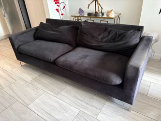 Velvet sofa