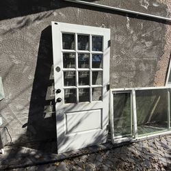 Solid Heavy Wood Front Door 