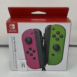 Nintendo Switch Joy-Con L/R - Neon Pink/ Neon Green (Lot 11)