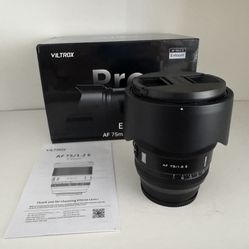 Viltrox 75mm f/1.2 AF Lens (Sony E)