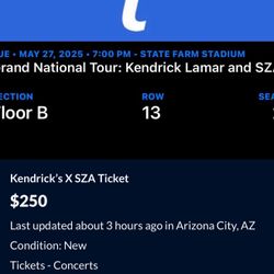 SZA ticket Phoenix 