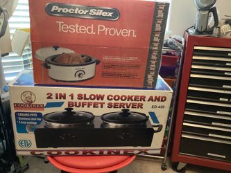 2 In 1 Slow Cooker / Roaster Oven All Brand New