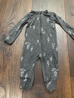Boys gray Rocket soft viscose sleeper pajamas size 0/3 months modern moments #13