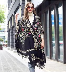 Extra Large 100% Australia Fine Wool Shawls /Scarf-96inx43in