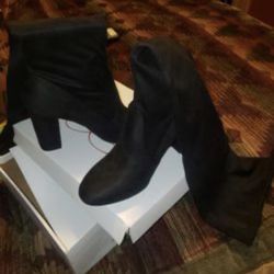 Brand New Black Tall Boots Size 8