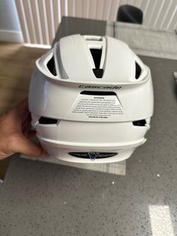 Cascade White Lacrosse Helmet