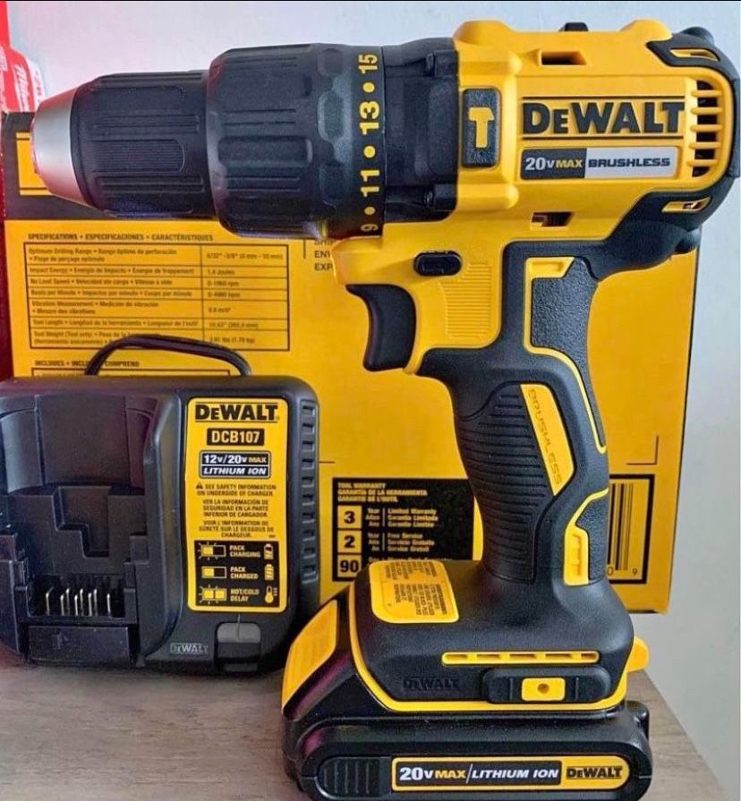 Dewalt 20v Brushless Hammer Drills Kit 1/2
