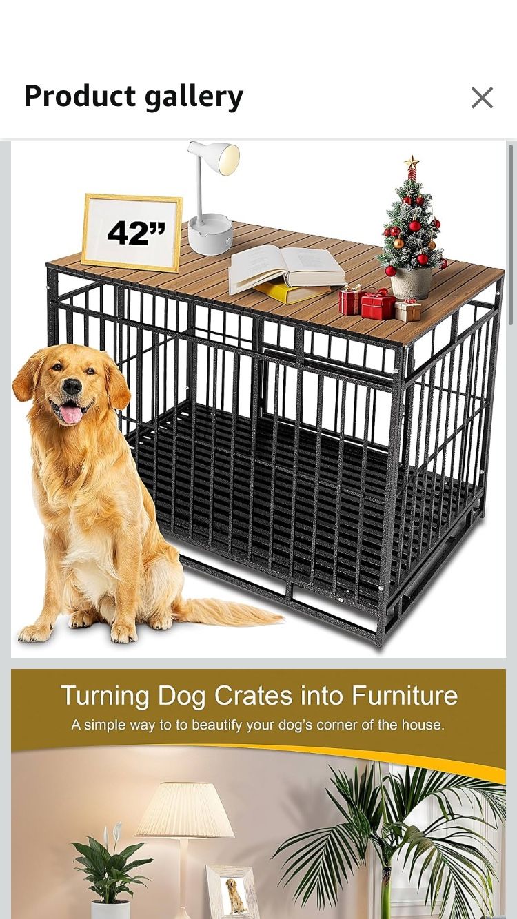 Dog Crate Topper with Magnets for 42 Inch Crate