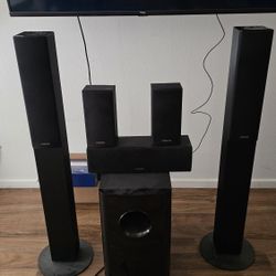 Onkyo Surround Sound Speakers Power Sub