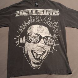 Hellstar "Is This What Heaven Sounds Like?" Tshirt Overseas Fall 2023 Exclusive Size Large