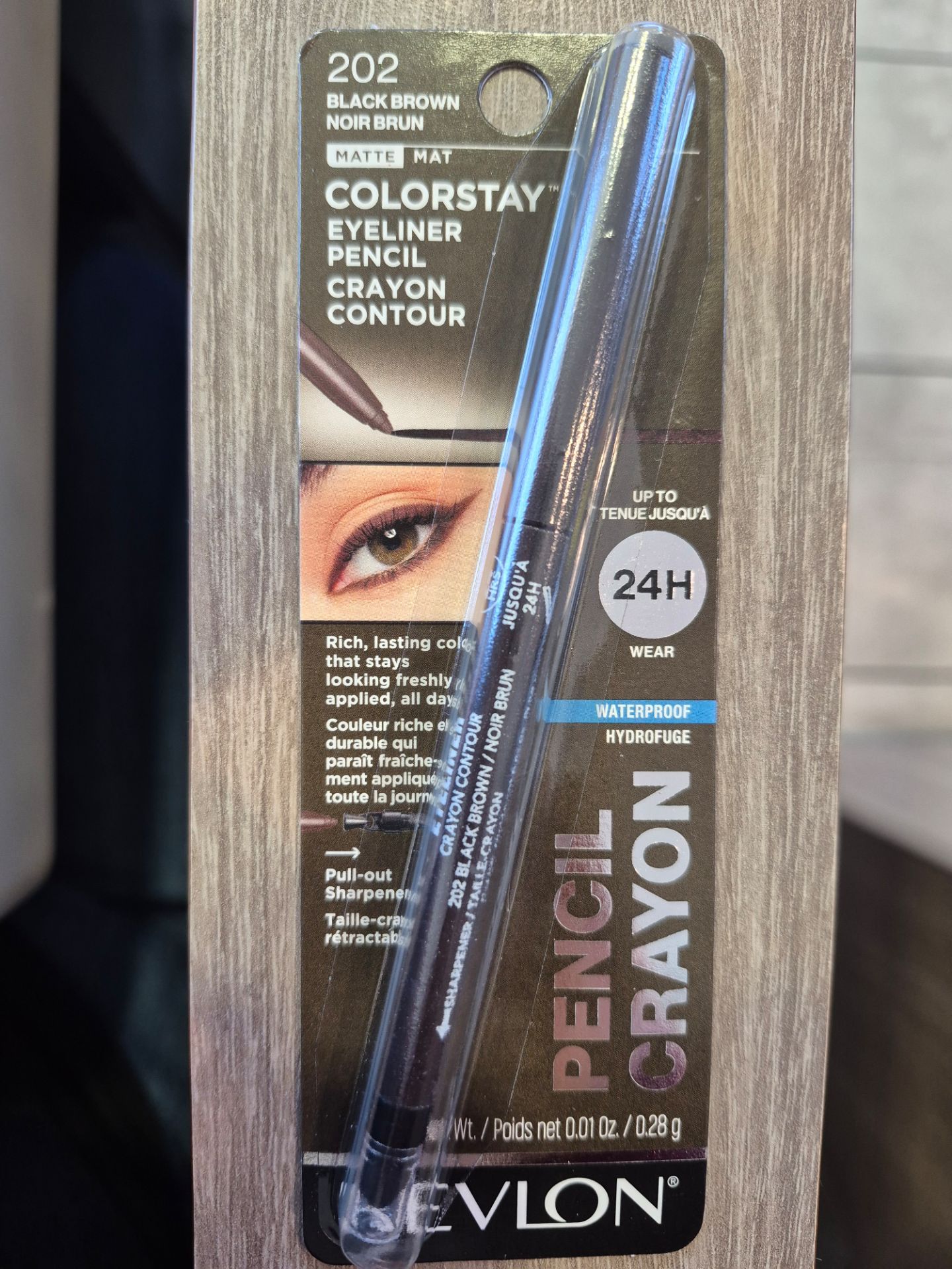 202 Black Brown Eyeliner Pencil Revlon
