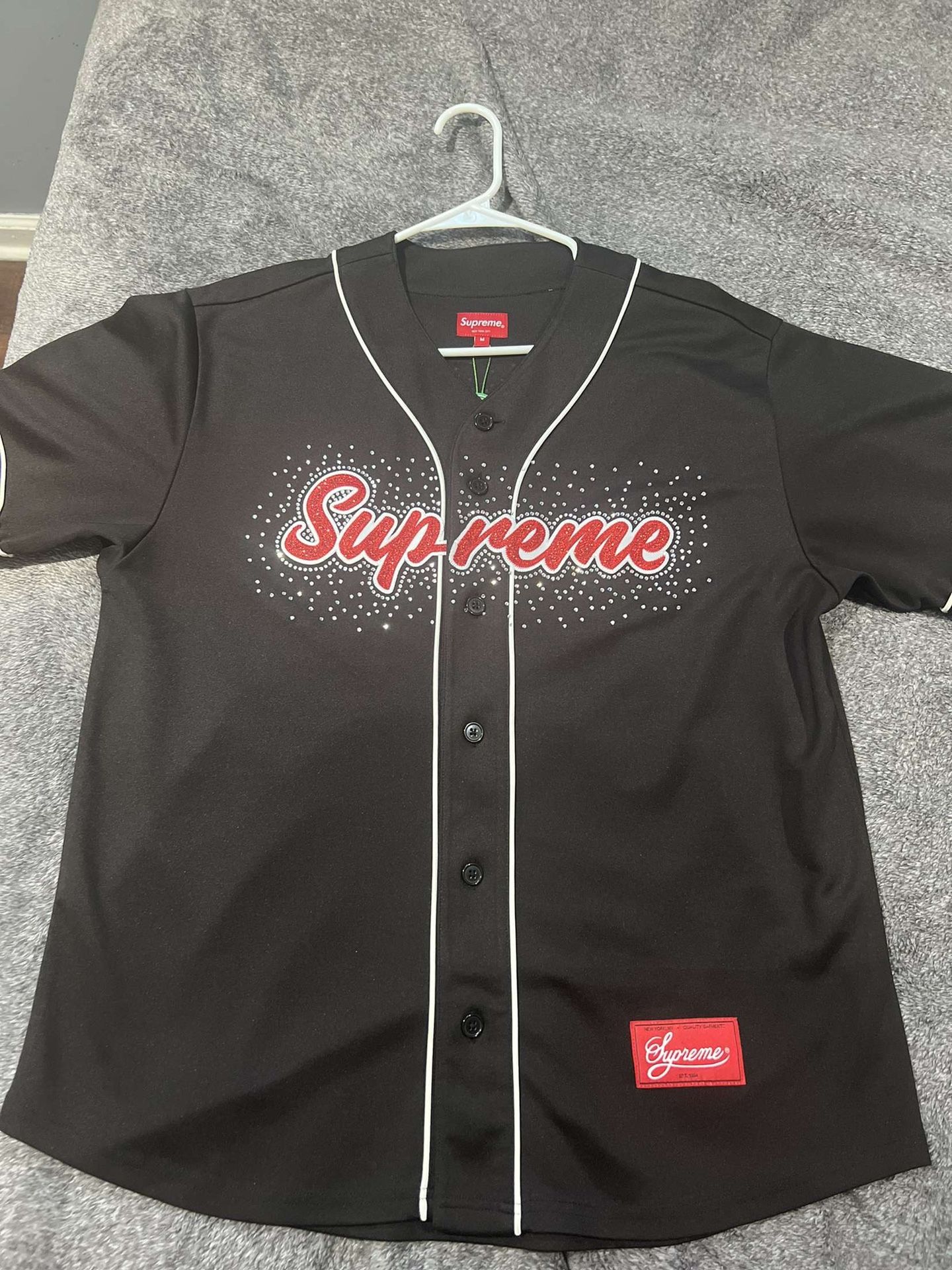 Supreme Rhinestone Jersey Sz M