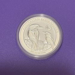2017 Australian Kookaburra Rooster Privy 1 oz .999 Fine Silver