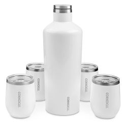 New Corkcicle ULINE Canteen And Wine Glass Set
