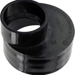Valterra T1041-1 Eccentric Tank Reducer - 3" Spigot x 1-1/2" Hub , Black