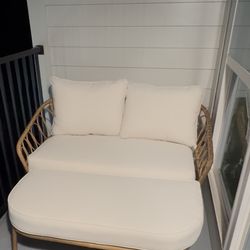 Better Home & Garden Loveseat and Ottoman 