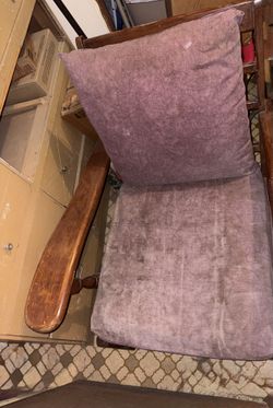 Vintage Big Wooden Chair