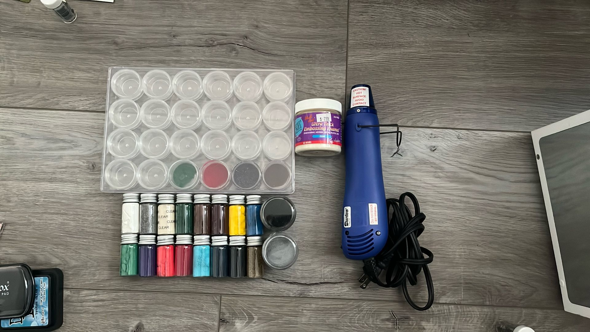 Embossing Enamel With Dryer