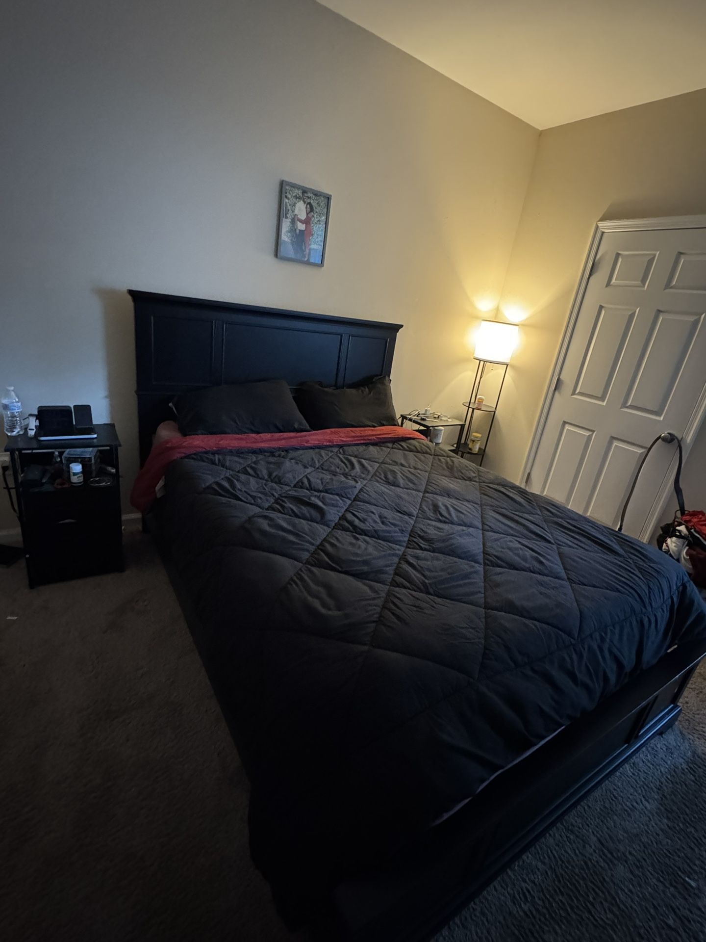 Auriel Solid Wood Queen Bed Frame. 