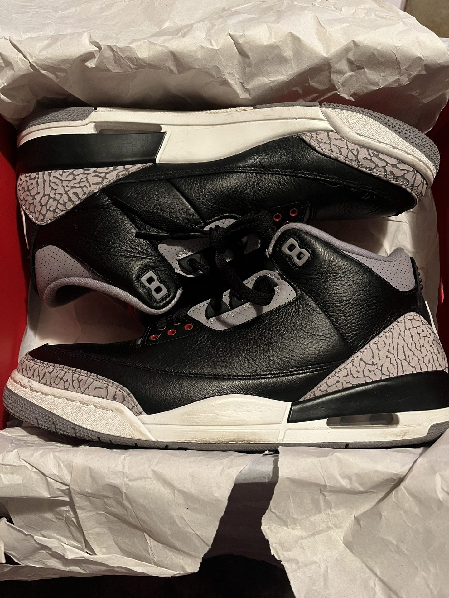 2024 Black Cement 3s Sz 11.5