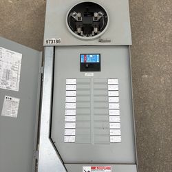 200 Amp breaker meter combo