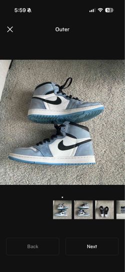 Jordan 1 University Blue 10.5