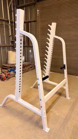 Commercial grade squat rack/ bench rack