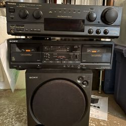 Technics Receiver Sony Dual Deck