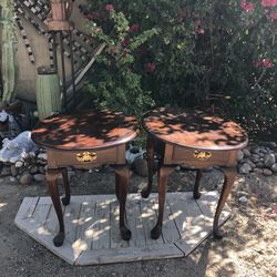 Antique Coffee Tables - Set Of 2 