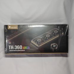 Jonsbo TH-360 Liquid CPU Water Cooler Black 360mm ARGB AIO 3 Fans