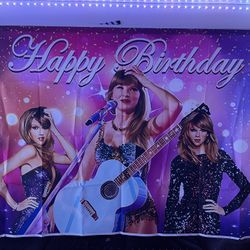 Taylor Swift Happy Birthday Banner 