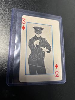 1966 Green Hornet Playing Cards Bruce Lee - 3 Of Diamond