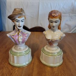 Victorian Couple Busts
