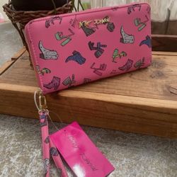 BETSEY JOHNSON “PINK SHOES”WALLET
