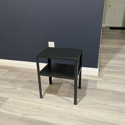 Black Metal Nightstand/ End Table